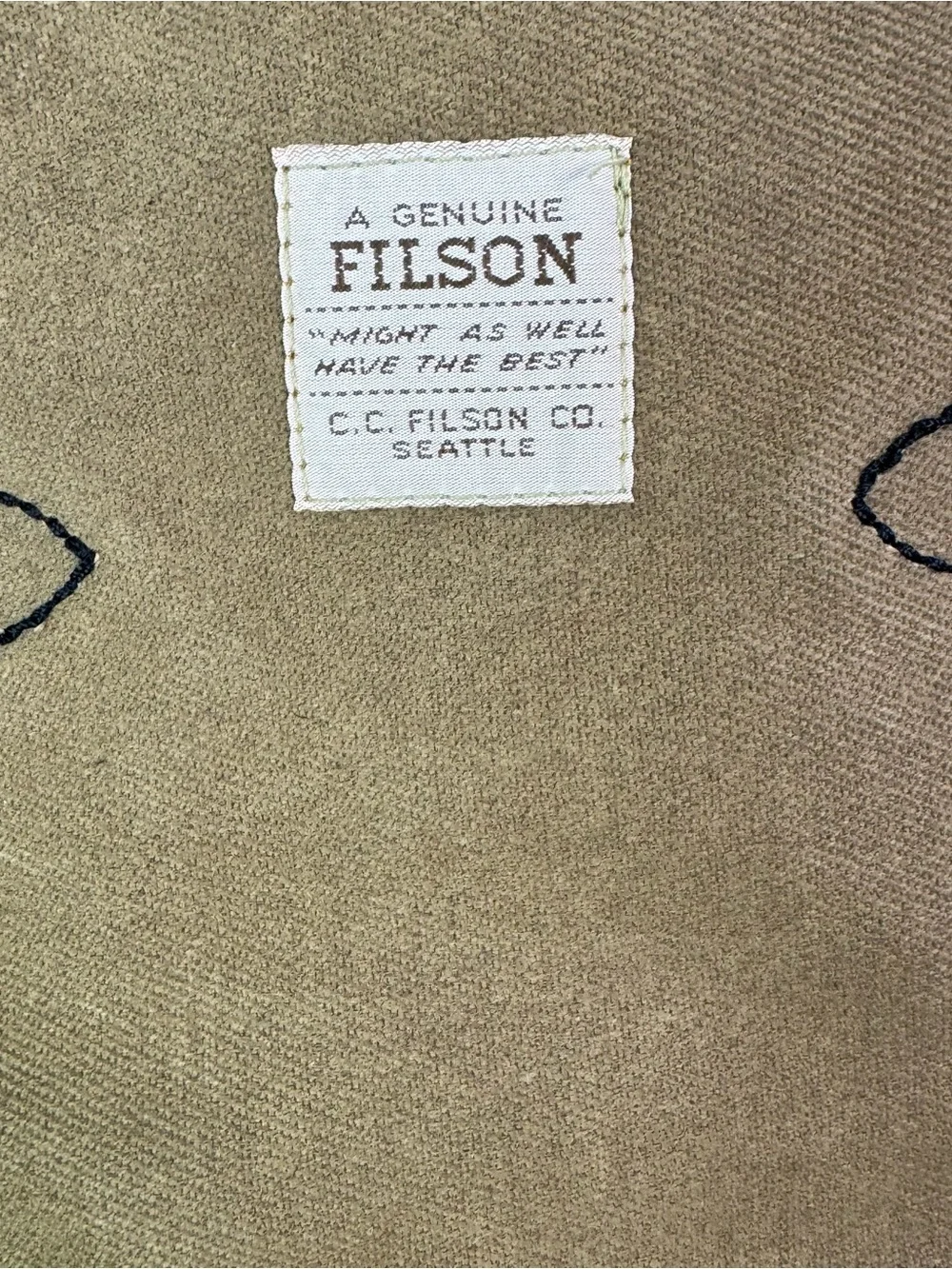 Vintage 90s Filson Small Carry On Bag 240 Tan USA